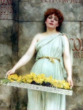 花売り 1896 新古典主義の女性 ジョン・ウィリアム・ゴッドワード Oil Paintings